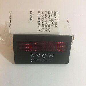 Avon Rep Electronic Scrolling Name Message Badge